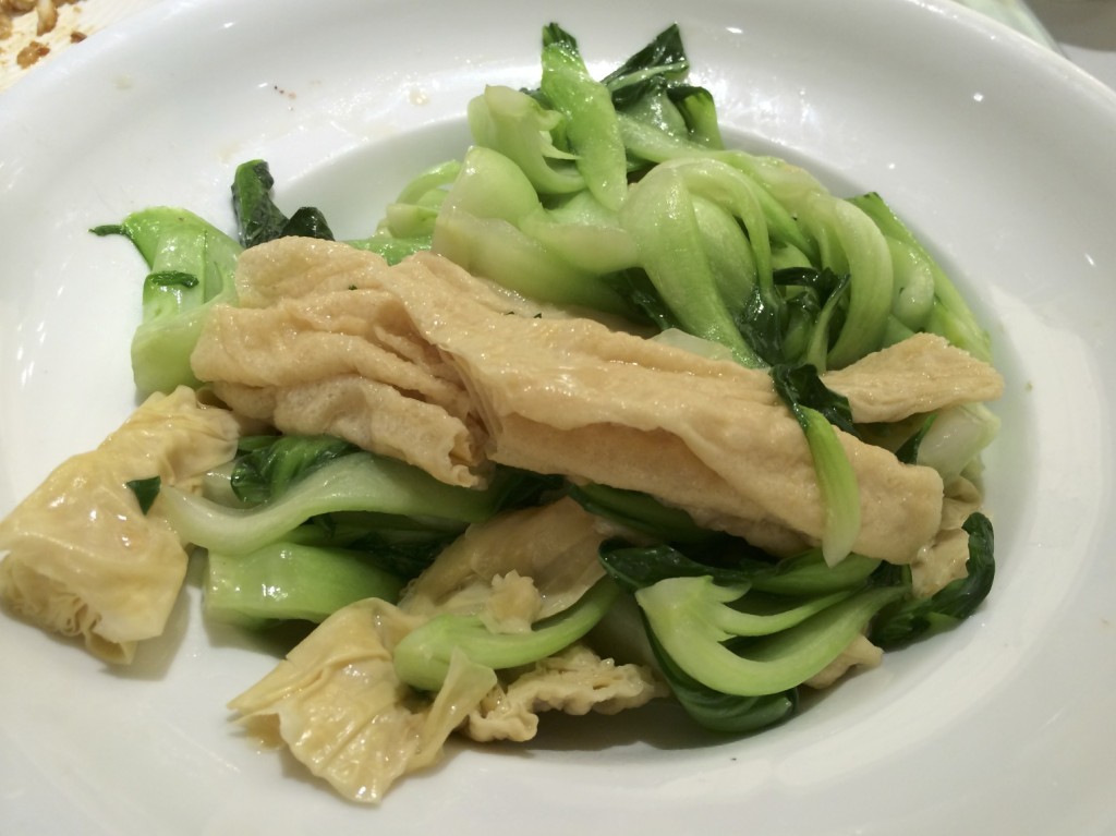 Chinese Bak Choy with Bean Curd Sheet