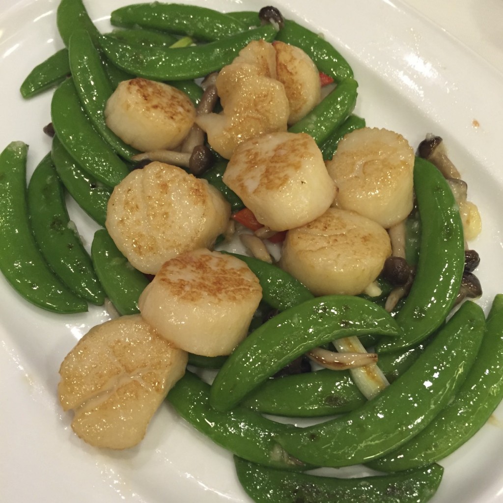 Scallops with Sugar Snap Peas