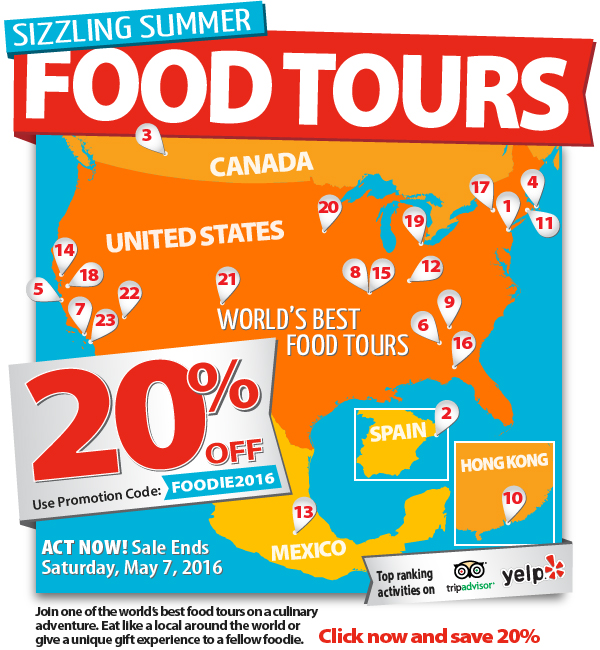 Sizzling Summer Food Tour Promotion Map