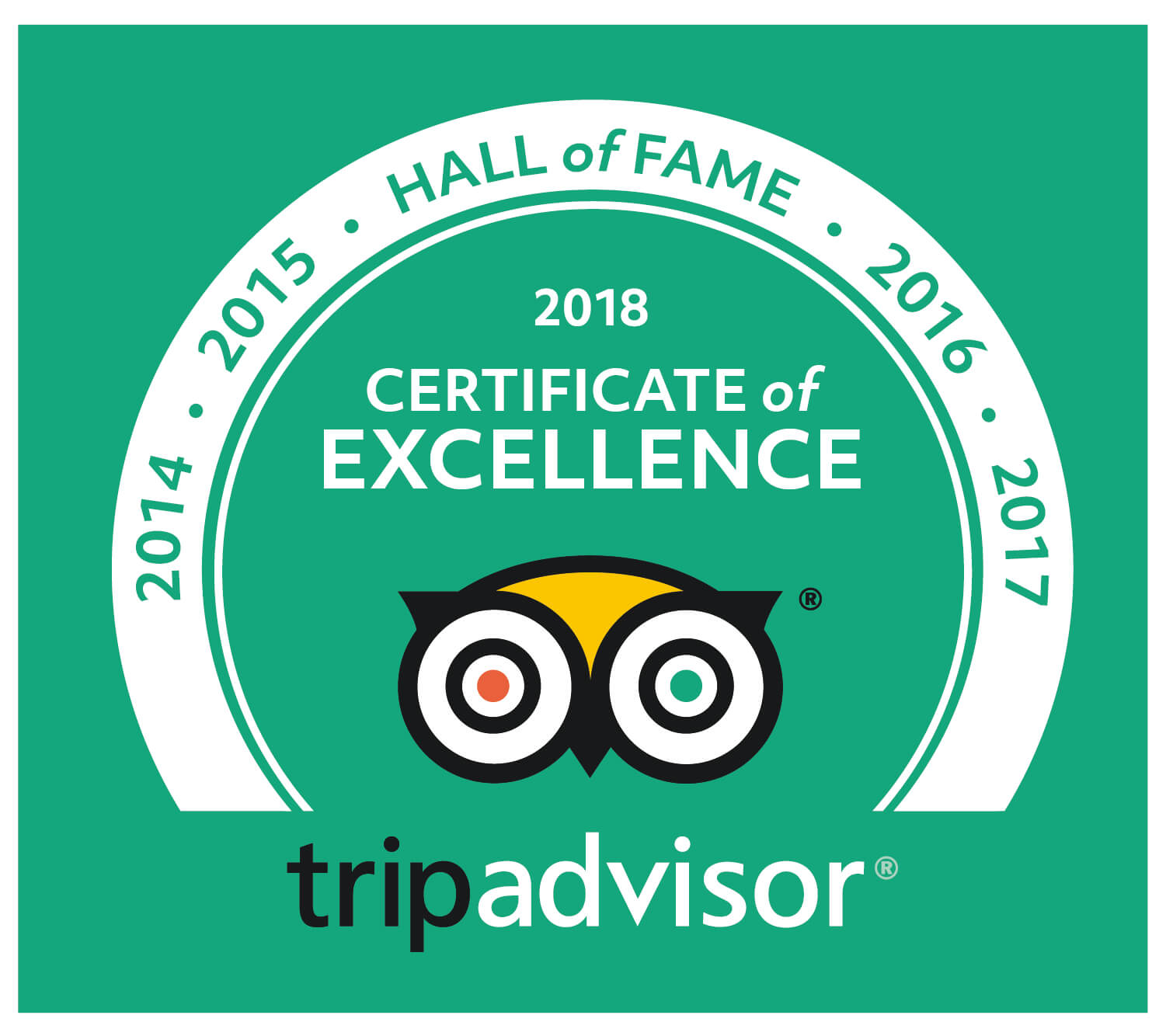 TripAdvisor Hall of Fame