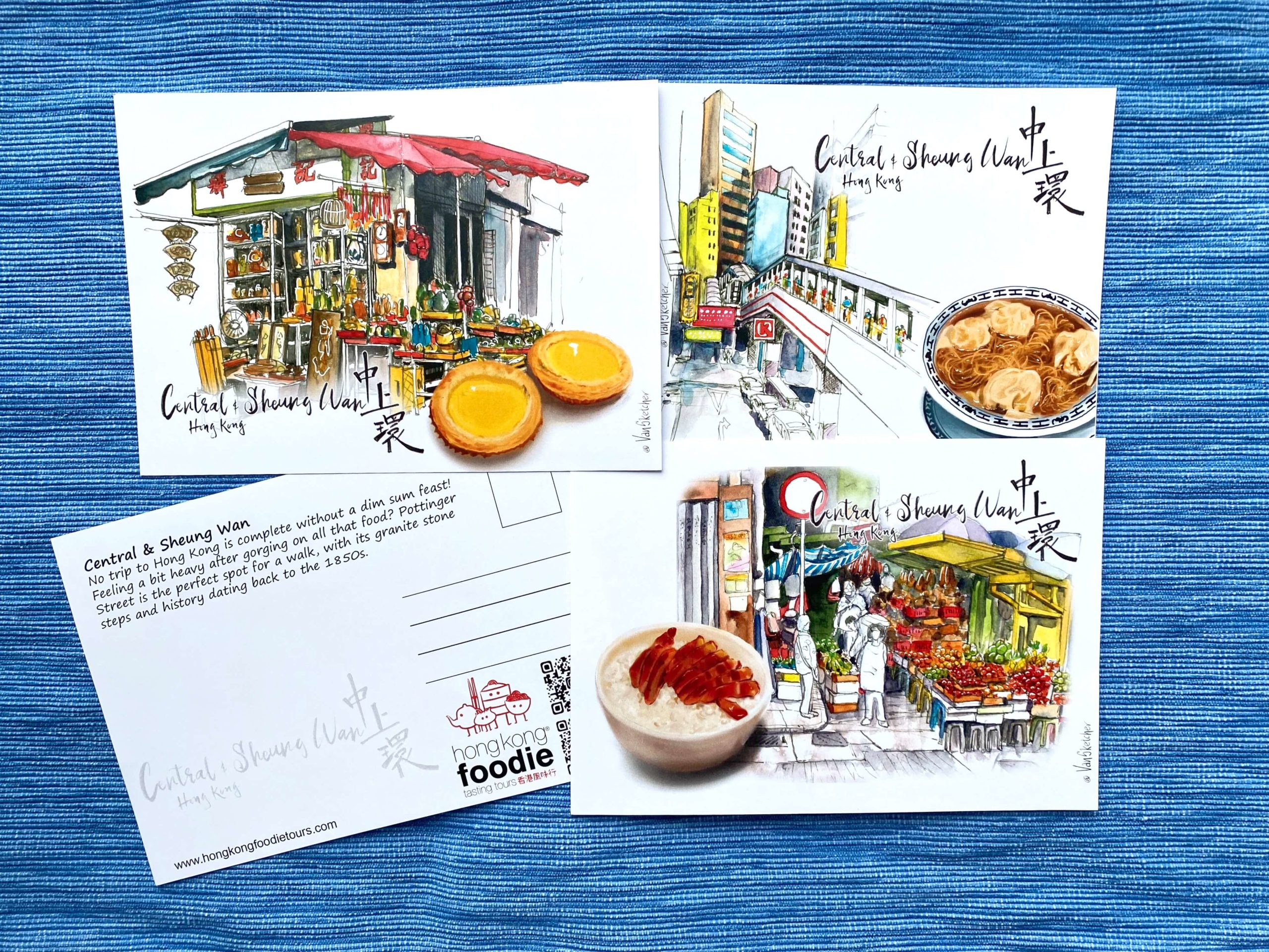 Central Sheung Wan Foodie Hong Kong Postcards