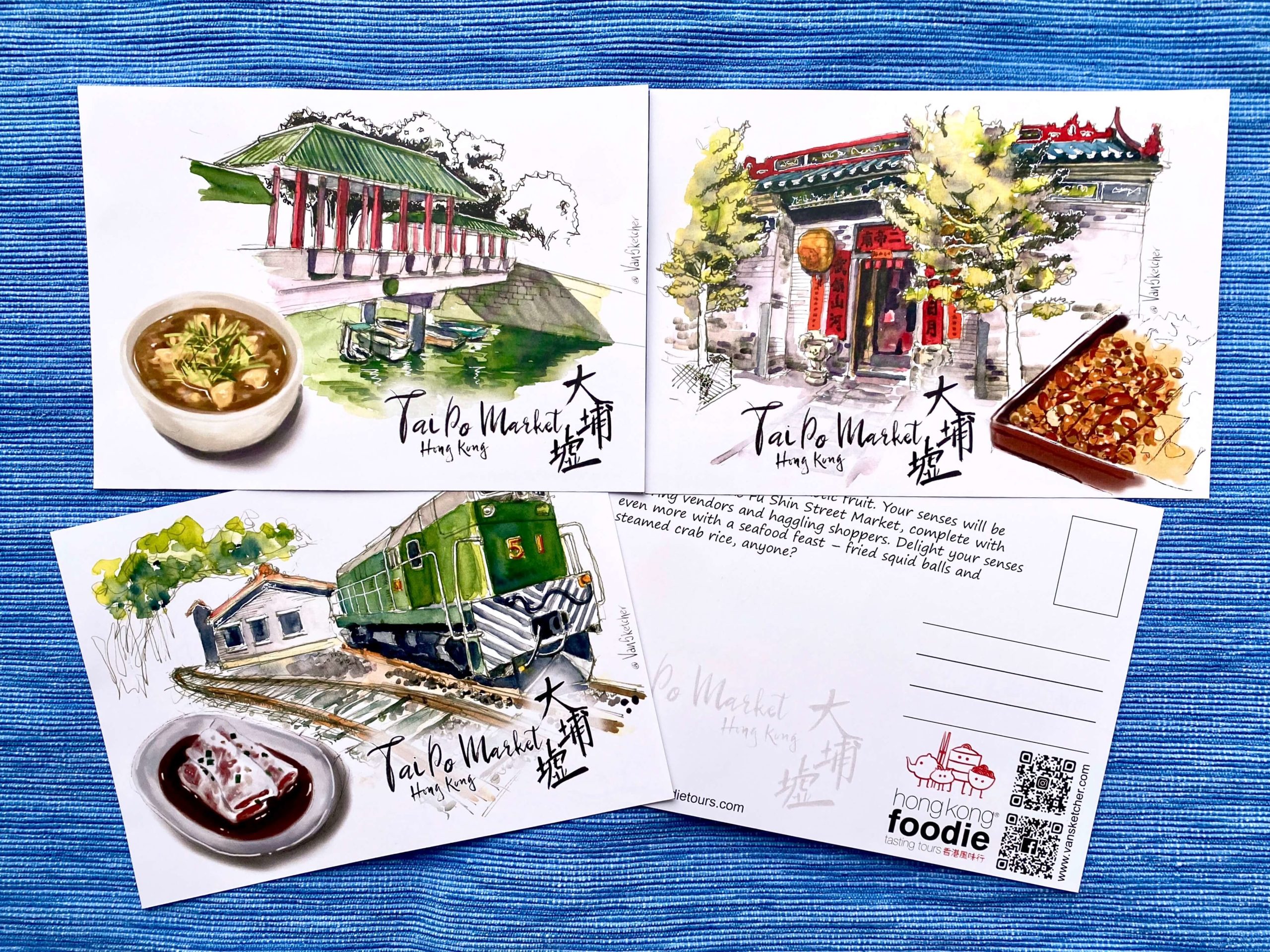 Tai Po Market Foodie Hong Kong Postcards